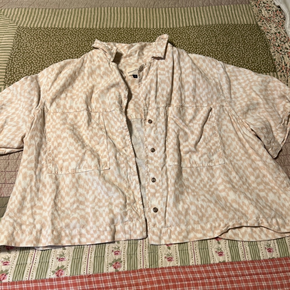 Button Up crop top